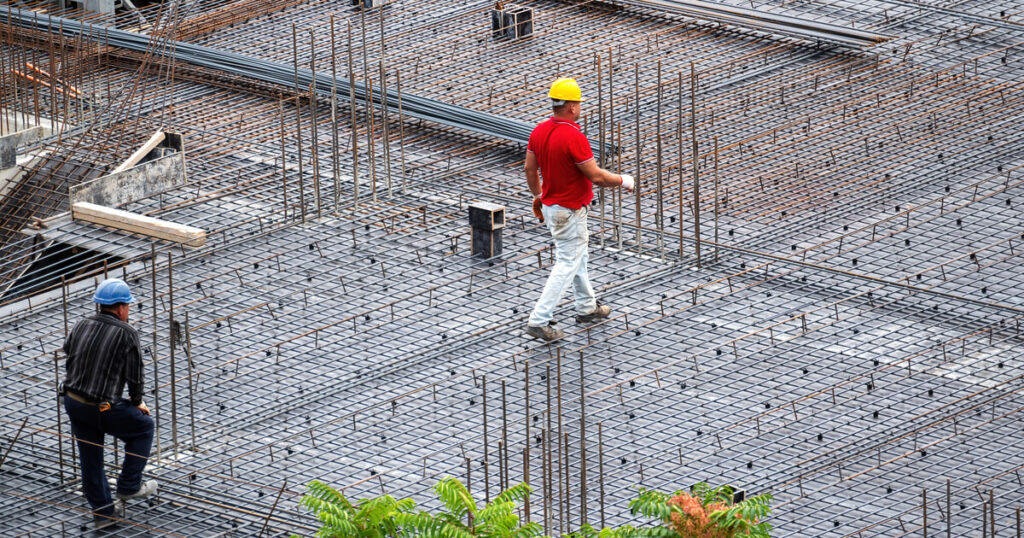 เทพื้นคอนกรีตเสริมเหล็ก